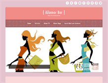 Tablet Screenshot of iglamorbar.com